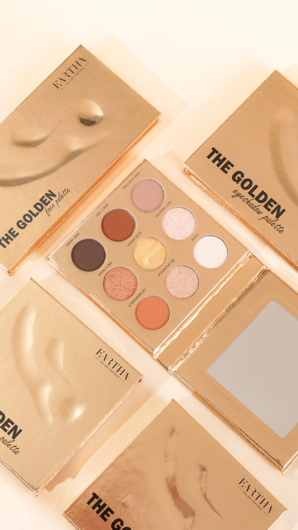 golden theme eyeshadow (customized plate & color)
