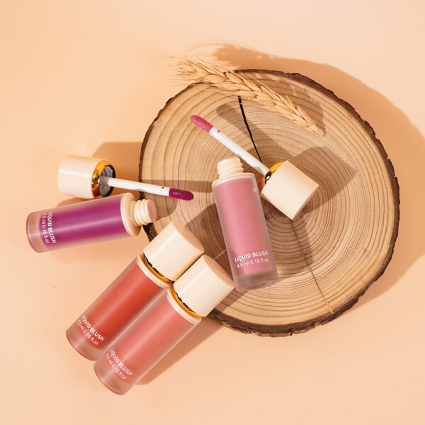 Liquid Blush – Buildable, Long-Lasting Color for Cheeks and Lips – Natural, Dewy Finish, Easy Application - Image 4
