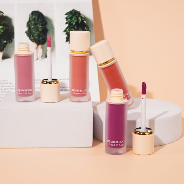 Liquid Blush – Buildable, Long-Lasting Color for Cheeks and Lips – Natural, Dewy Finish, Easy Application - Image 5