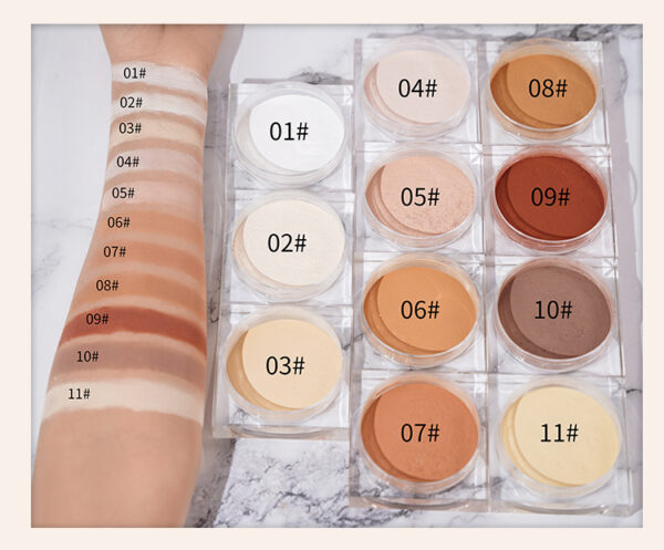 makeup powder,silver round container,oil control,matte - Image 7