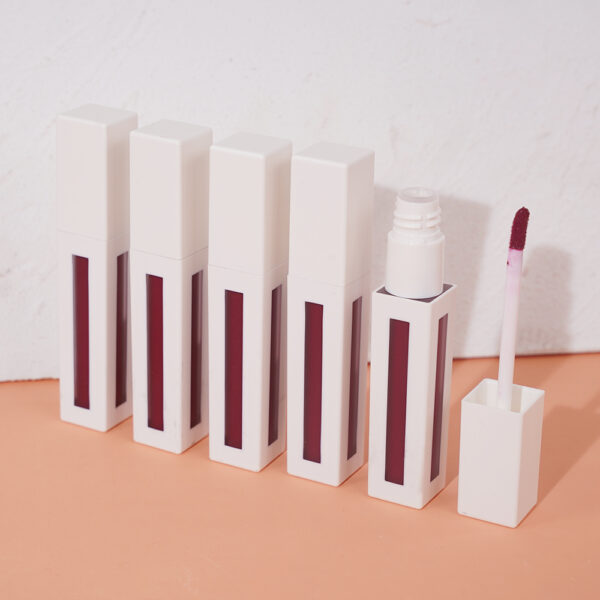 White square, matte, long-lasting, multiple colors, customized, waterproof lip glaze - Image 3