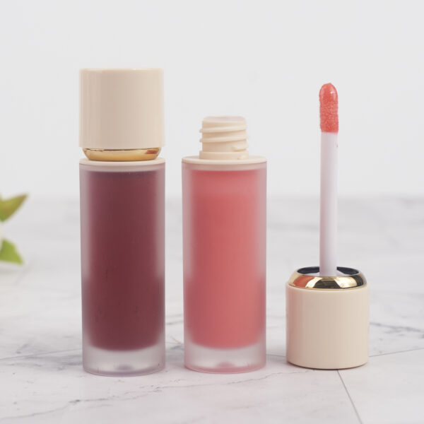 liquid lipstick-golden round beige container ,matte finish ,vegan ,crulty-free - Image 4