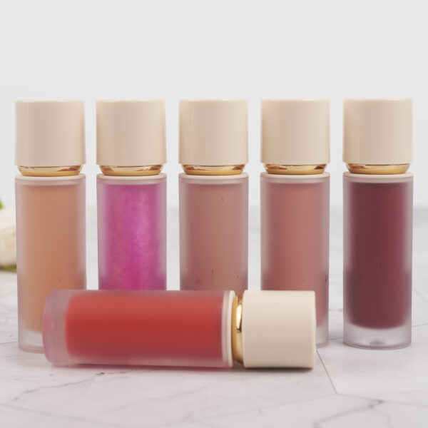 liquid lipstick-golden round beige container ,matte finish ,vegan ,crulty-free - Image 6