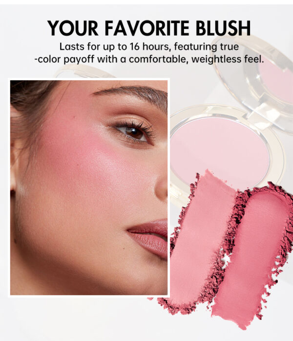 Rose gold, Luxurious, High pigment, Weightless, Waterproof, Blush - Image 4