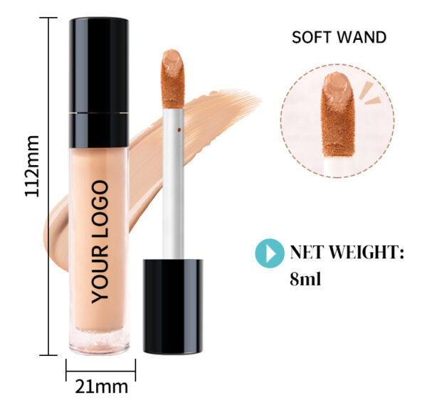 Black tube Matte Finish Long Lasting Concealer ,Water Proof - Image 4
