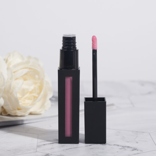 Black square, matte, long-lasting, high pigment, waterproof lip glaze - Image 2